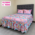 Set Cubrecama Twill 3 Piezas Rosa Floral