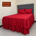 Cubrecama Pinsonic Doble Vuelo Rojo + 1 Cojín