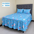 Set Cubrecama Twill 3 Piezas Celeste Floral